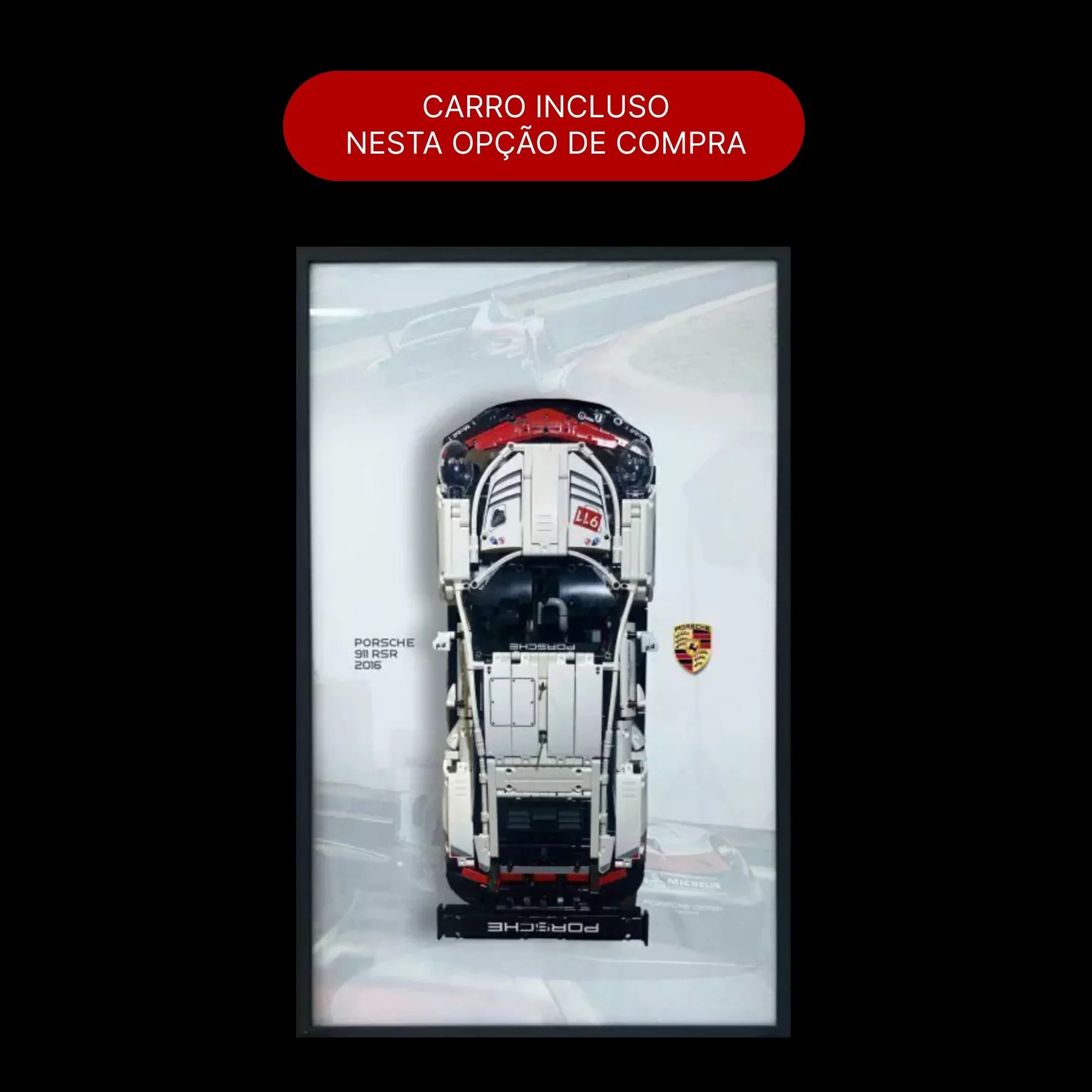 Compre Junto! Porsche 911 RSR + Quadro de Acrílico