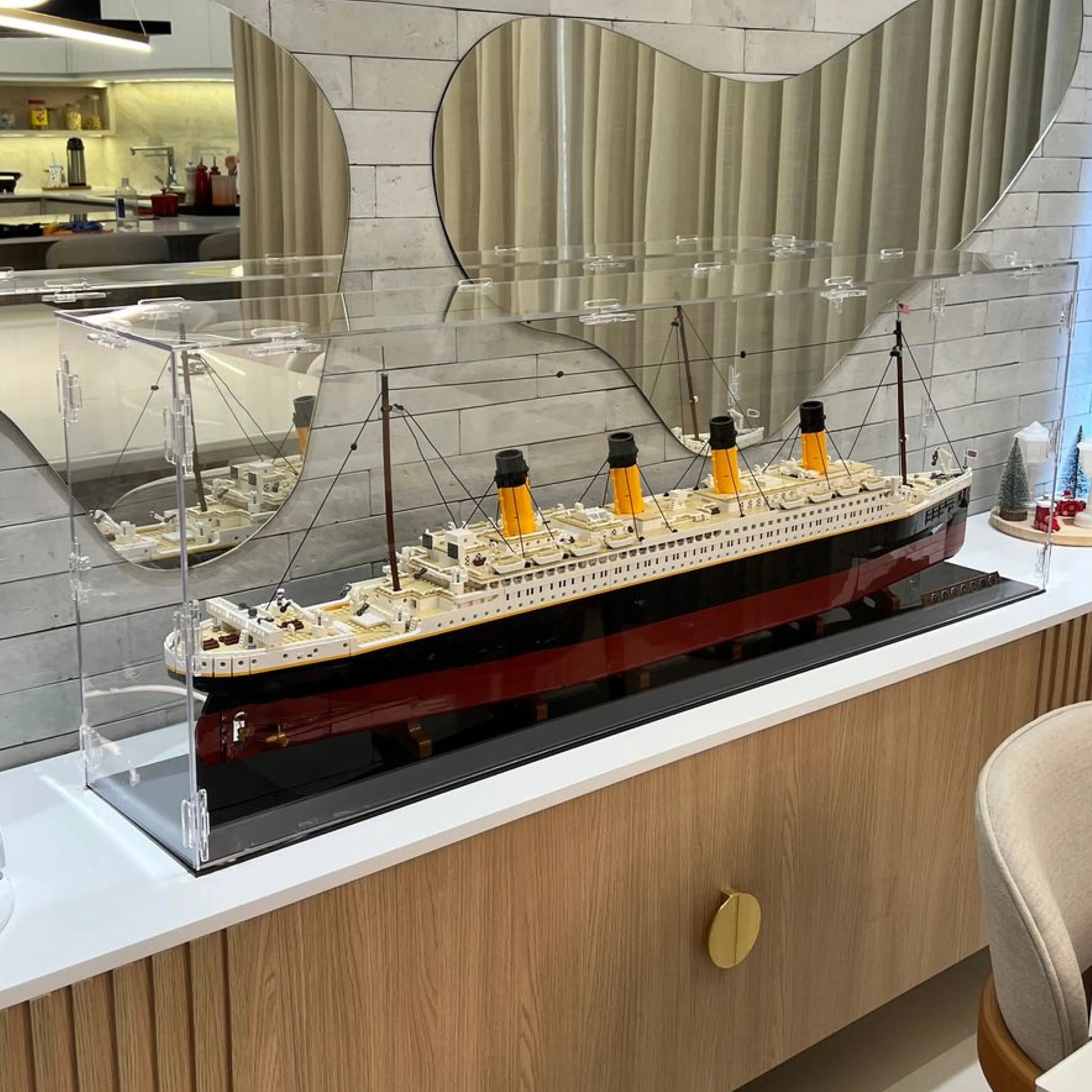 Expositor de Acrílico para o Titanic