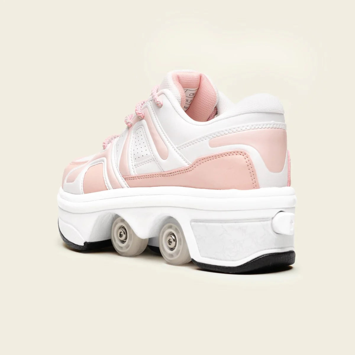Tênis Patins Kids' Auro em LED - Rosa Sakura