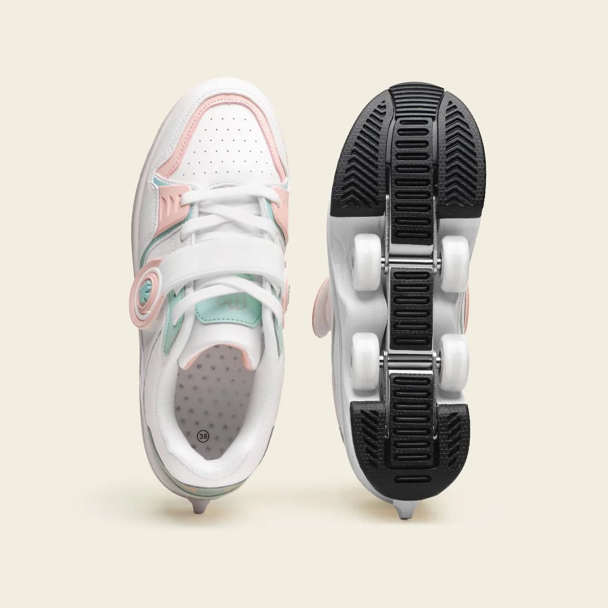 Tênis Patins Kids' Ionic - Pêssego Menta