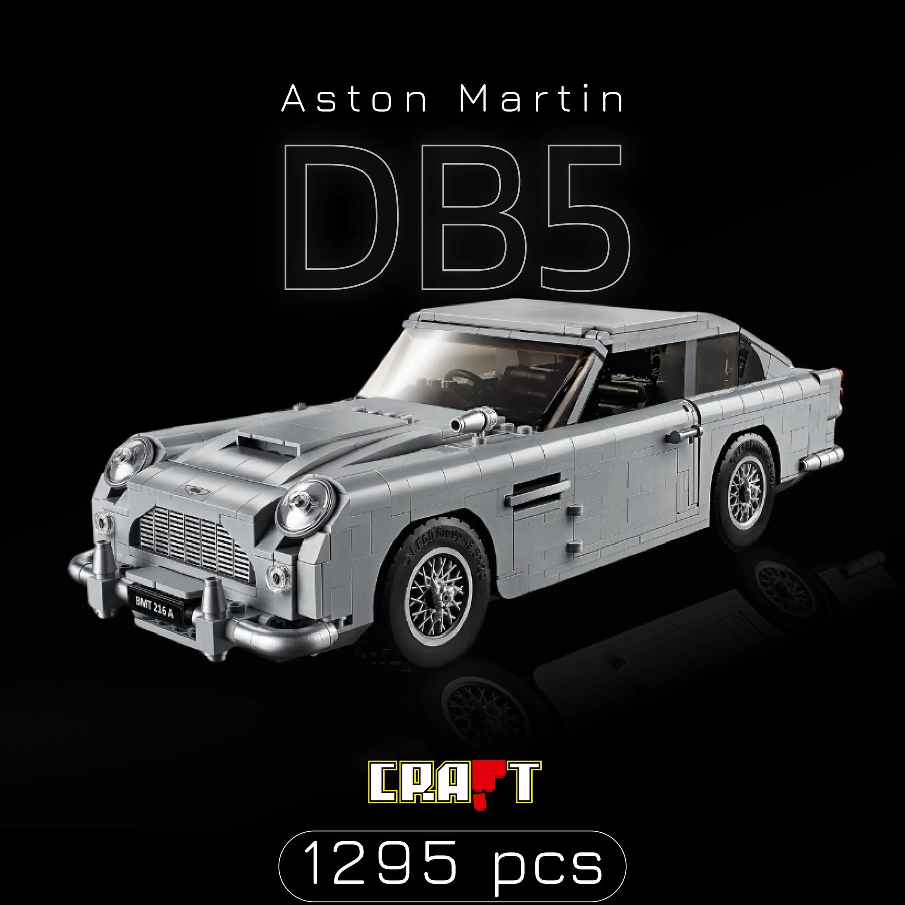 Aston Martin DB5 do James Bond "007" (1295 peças)