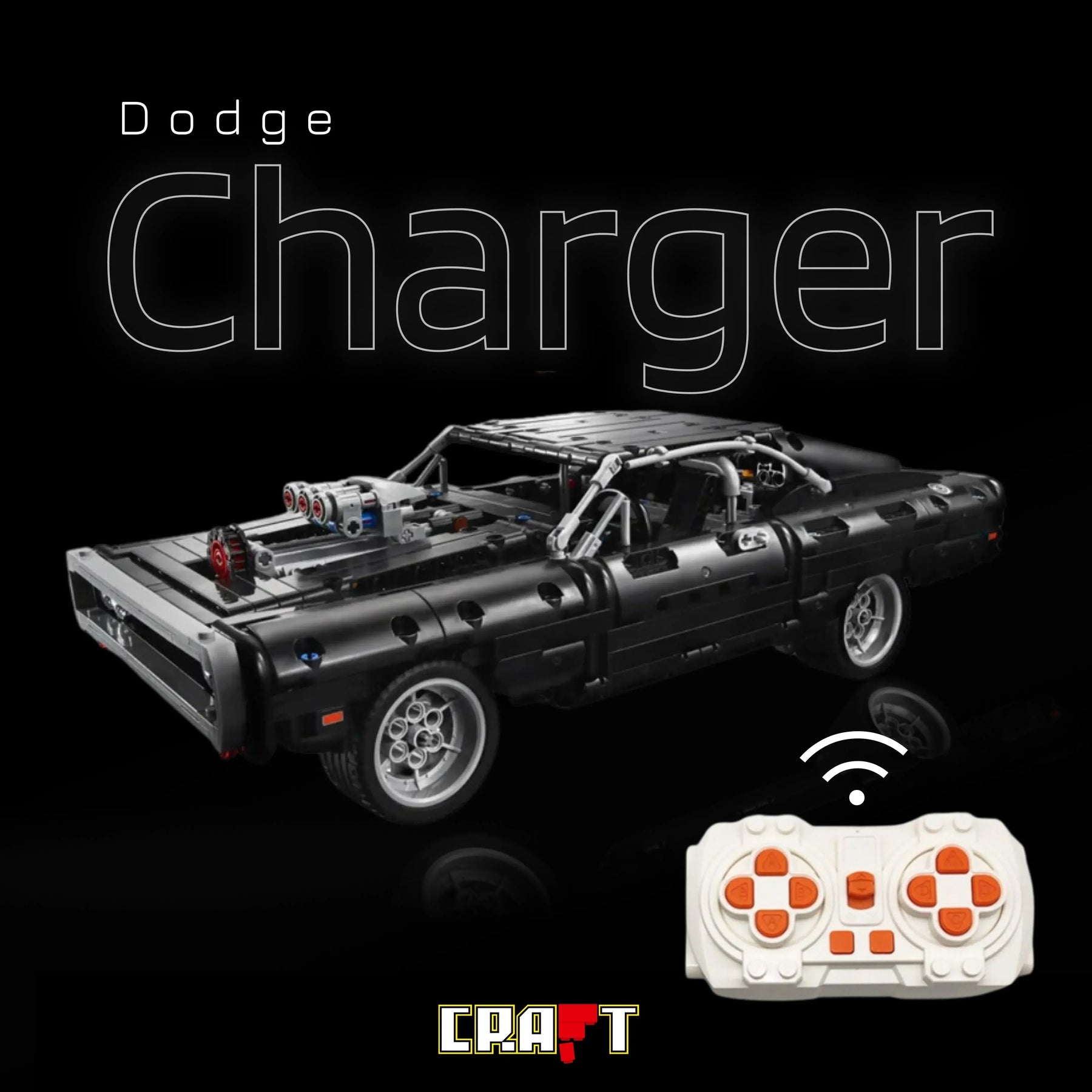 (80% OFF) Dodge Charger 1970 de Vin Diesel do Velozes e Furiosos (1077 pçs)