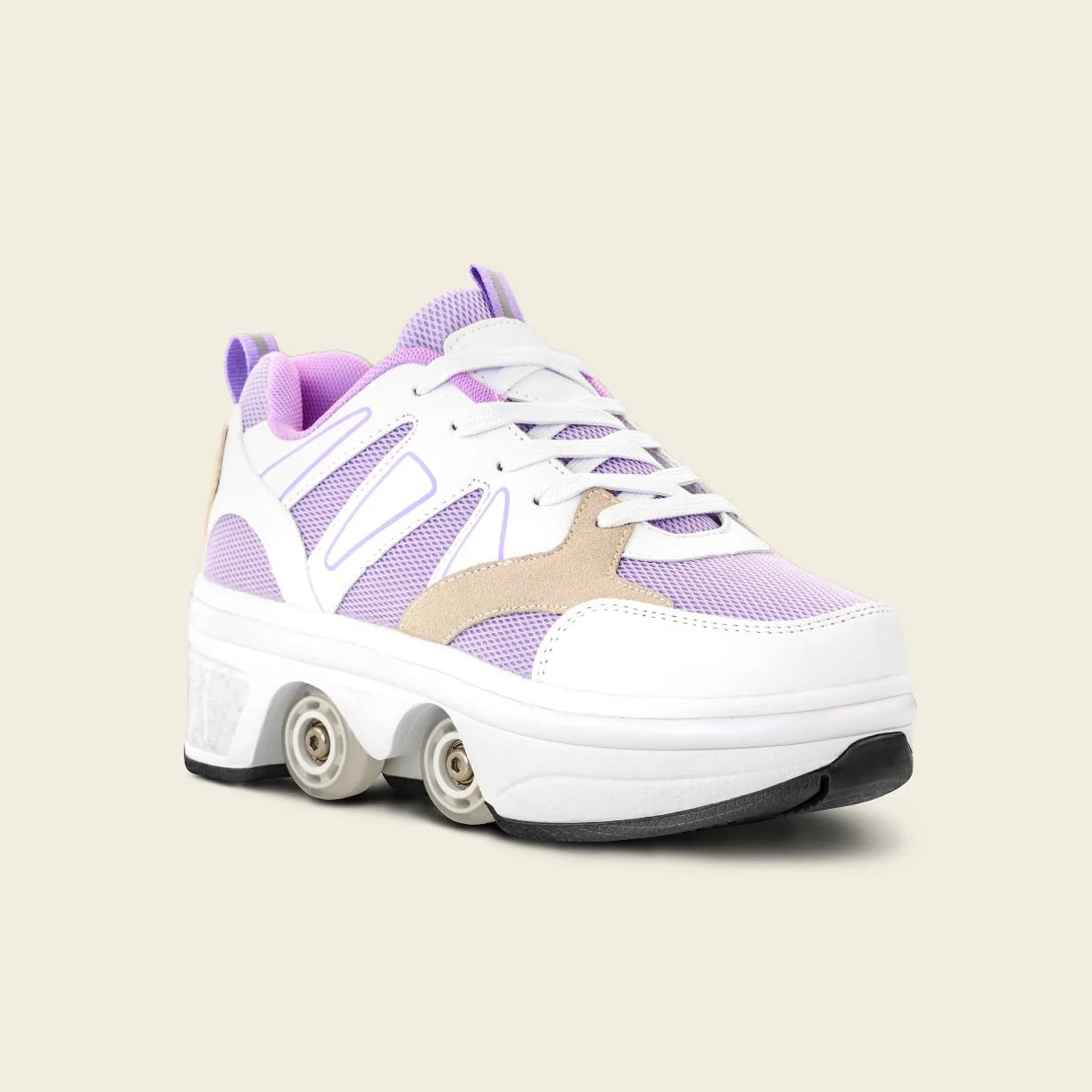 Tênis Patins Kids' Astro em LED - Lilás Suave