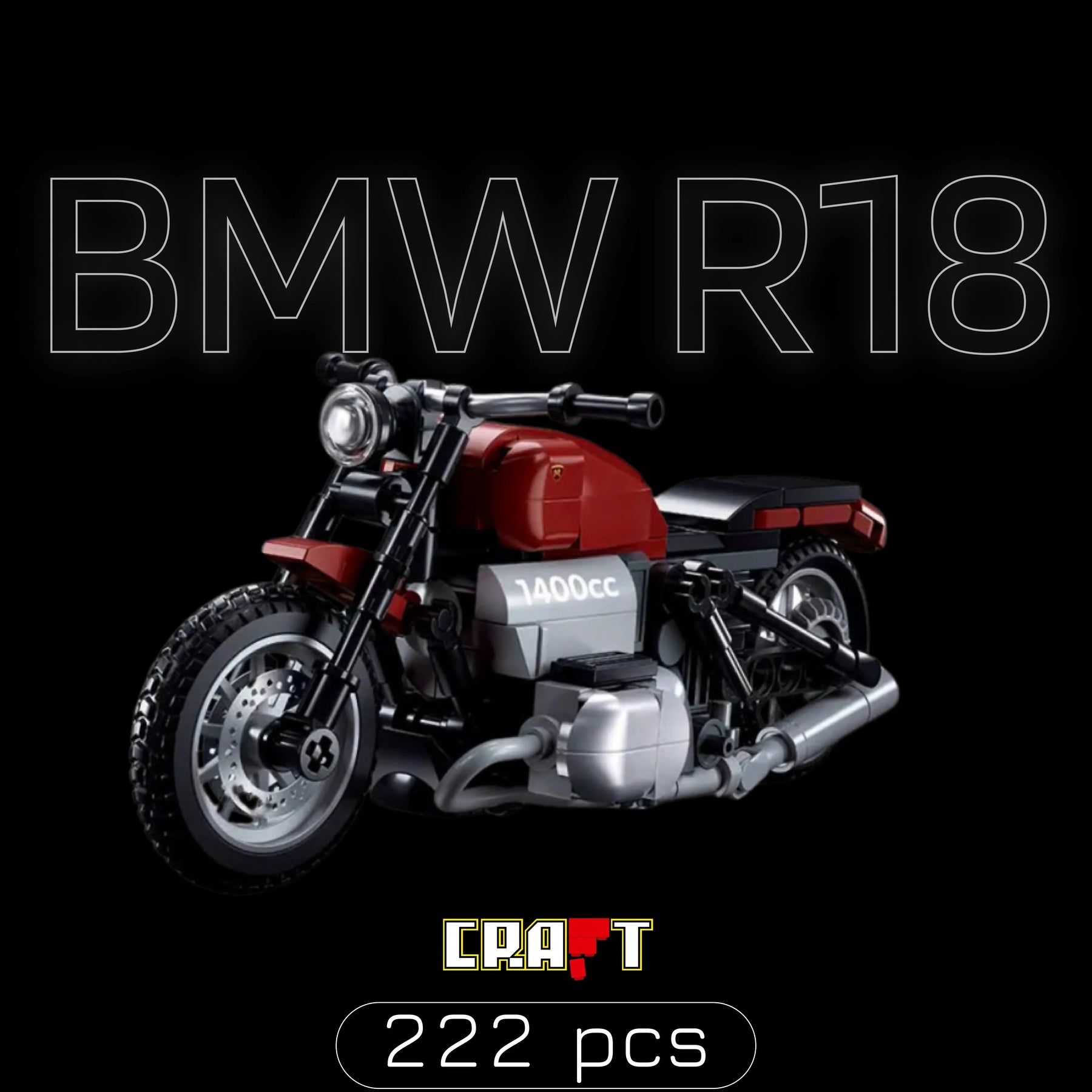 Moto BMW R18 (222 peças)
