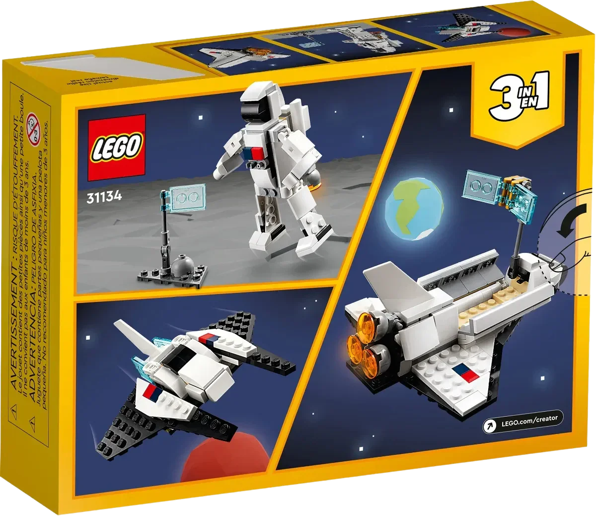 Creator 3 em 1 - Ônibus Espacial (144 peças)