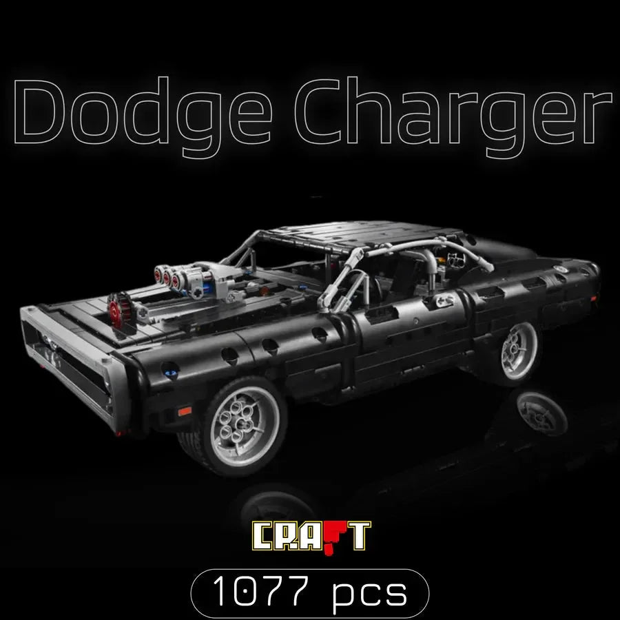 (80% OFF) Dodge Charger 1970 de Vin Diesel do Velozes e Furiosos (1077 pçs)