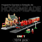 O Expresso de Hogwarts e Estacao de Hogsmeade (1074 peças)