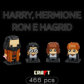 Harry, Hermione, Ron e Hagrid (466 peças)