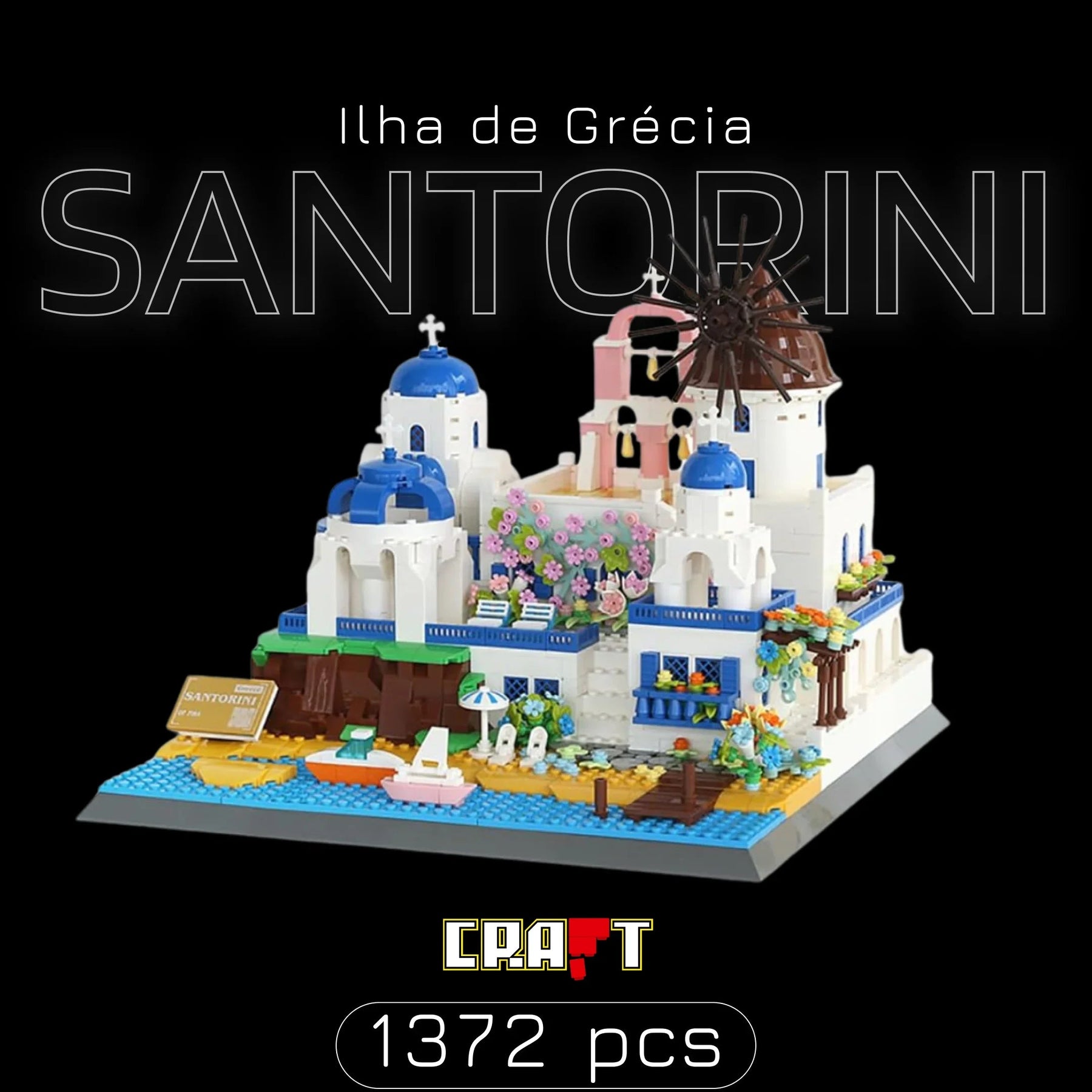 Ilha de Santorini - Grécia (1372 peças)