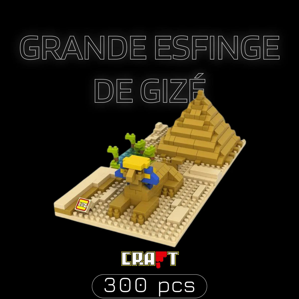 Grande Esfinge de Gizé (300 micro-peças)