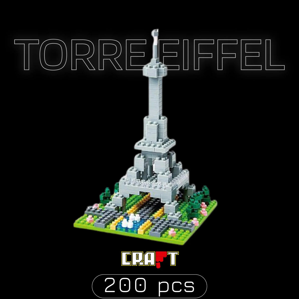 Torre Eiffel (200 micro-peças)
