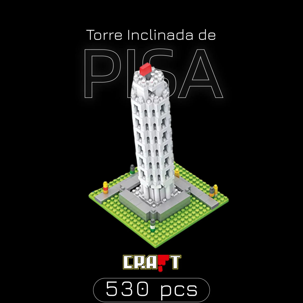 Torre Inclinada de Piza (530 micro-peças)