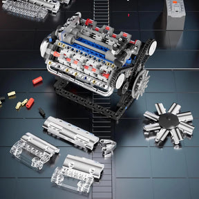 Motor V8 (535 peças)