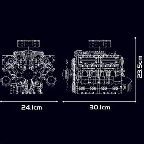 Motor V8 (2250 peças)