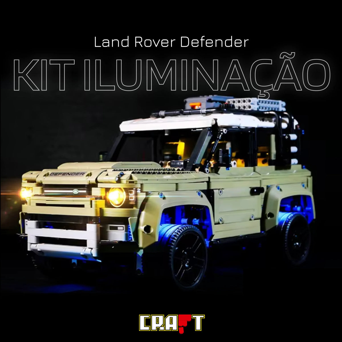 Iluminação para a Land Rover Defender