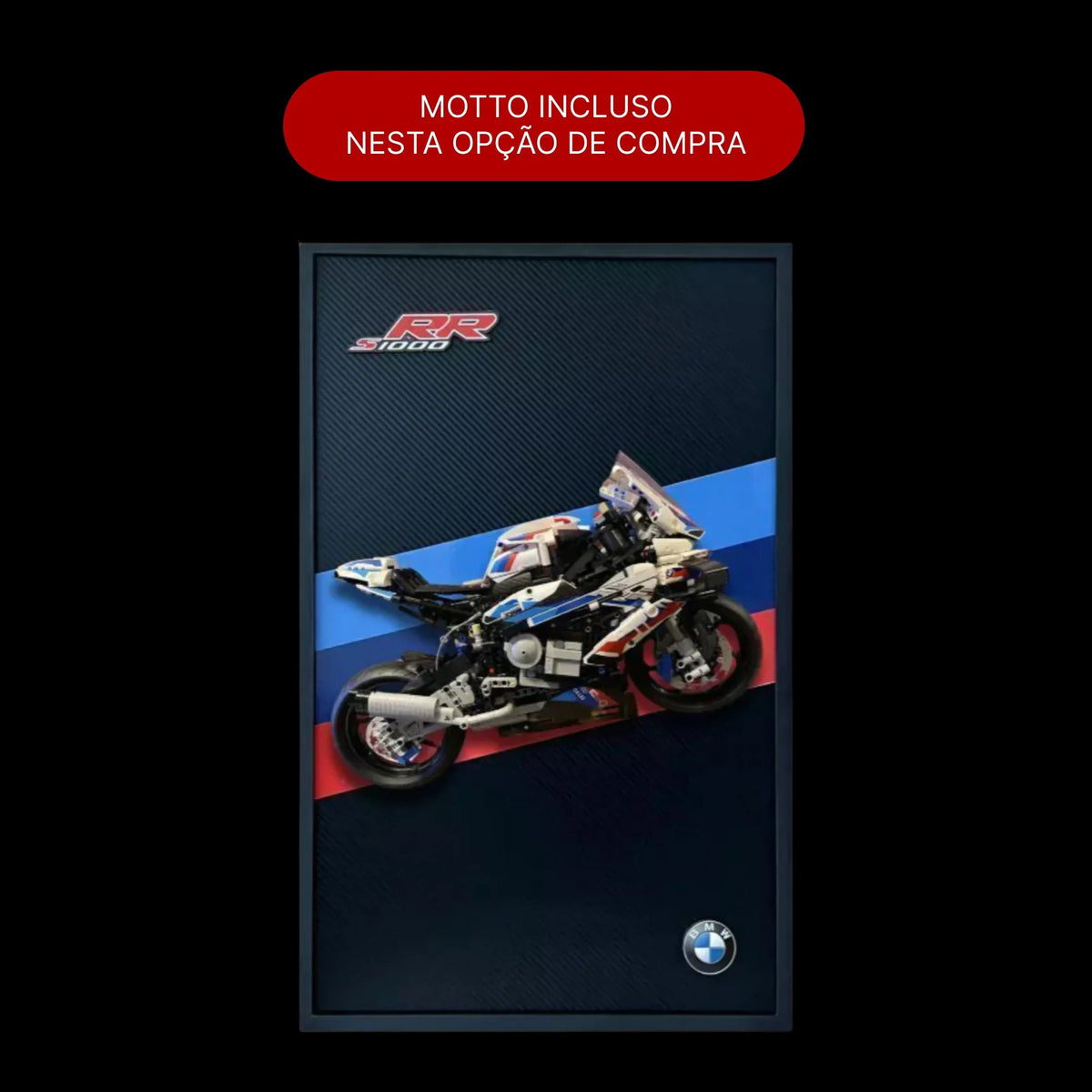 Compre Junto! Moto BMW M1000 RR + Quadro de Fibra de Carbono