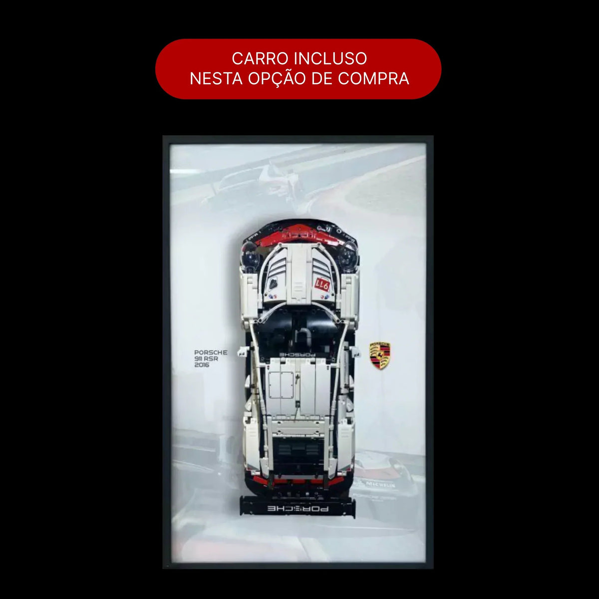 Compre Junto! Porsche 911 RSR + Quadro de Acrílico