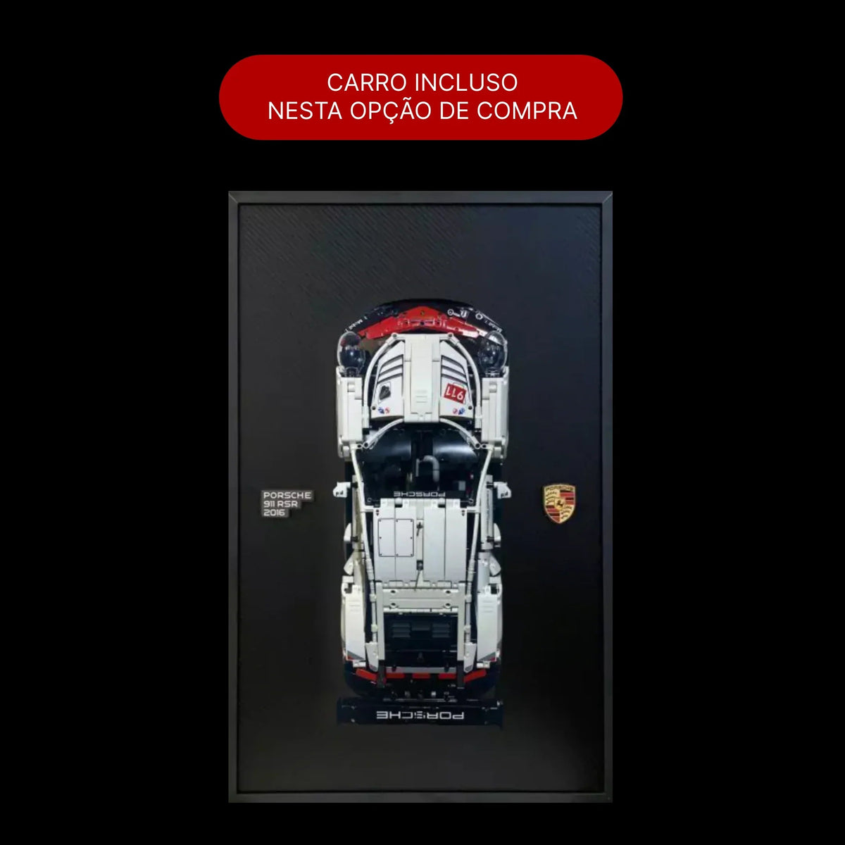 Compre Junto! Porsche 911 RSR + Quadro de Fibra de Carbono