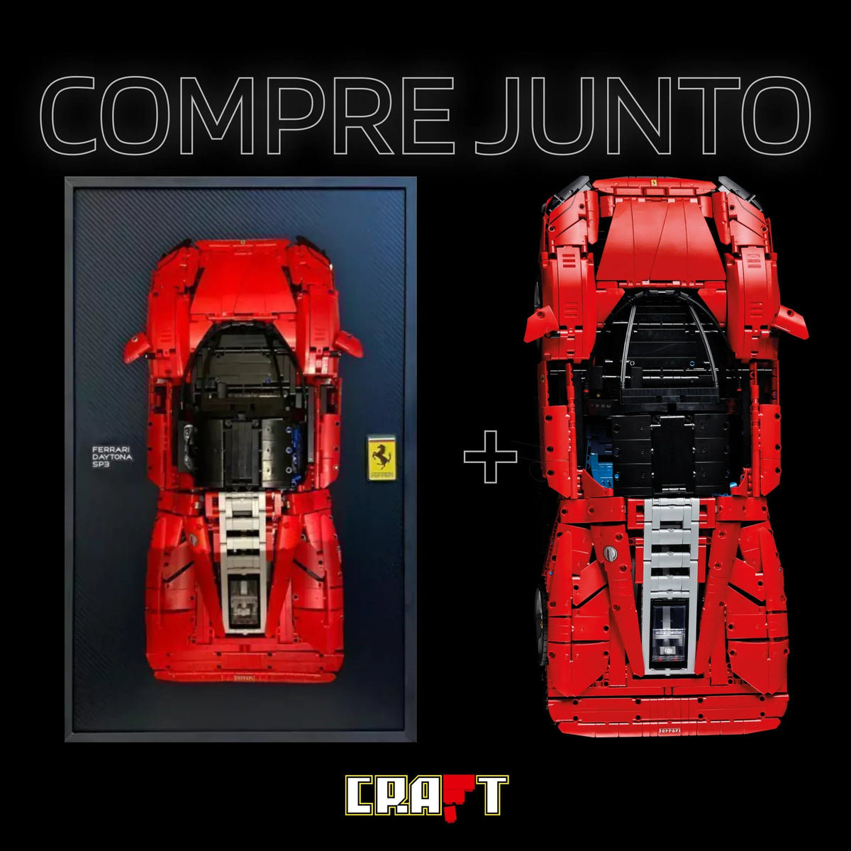 Compre Junto! Ferrari Daytona + Quadro de Fibra de Carbono