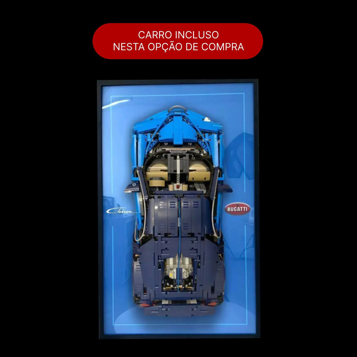Compre Junto! Bugatti Chiron + Quadro de Acrílico