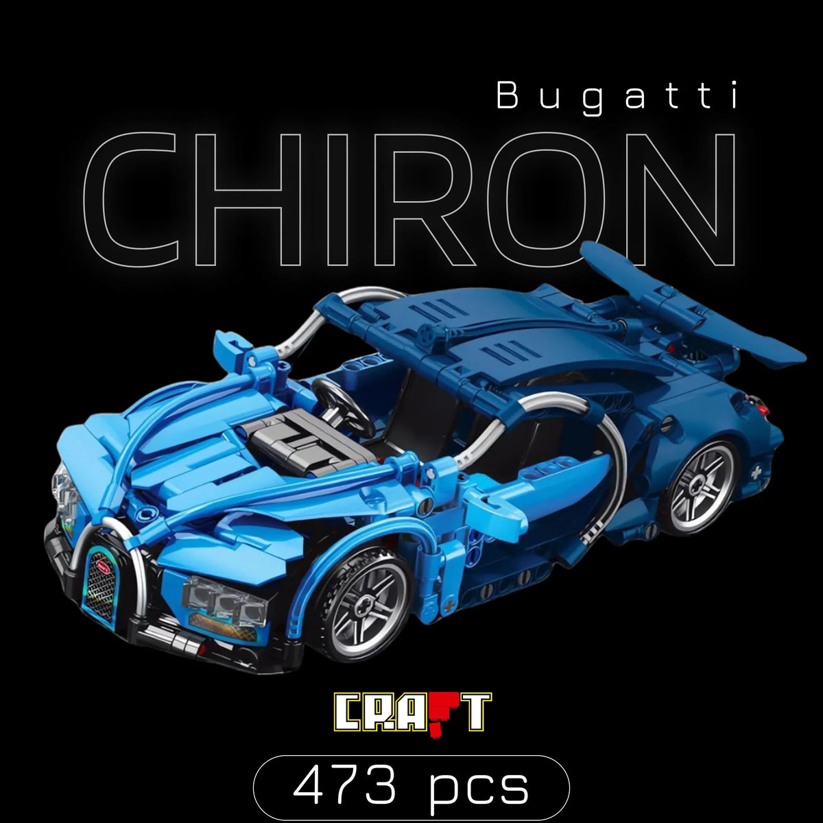 Bugatti Chiron (473 peças)