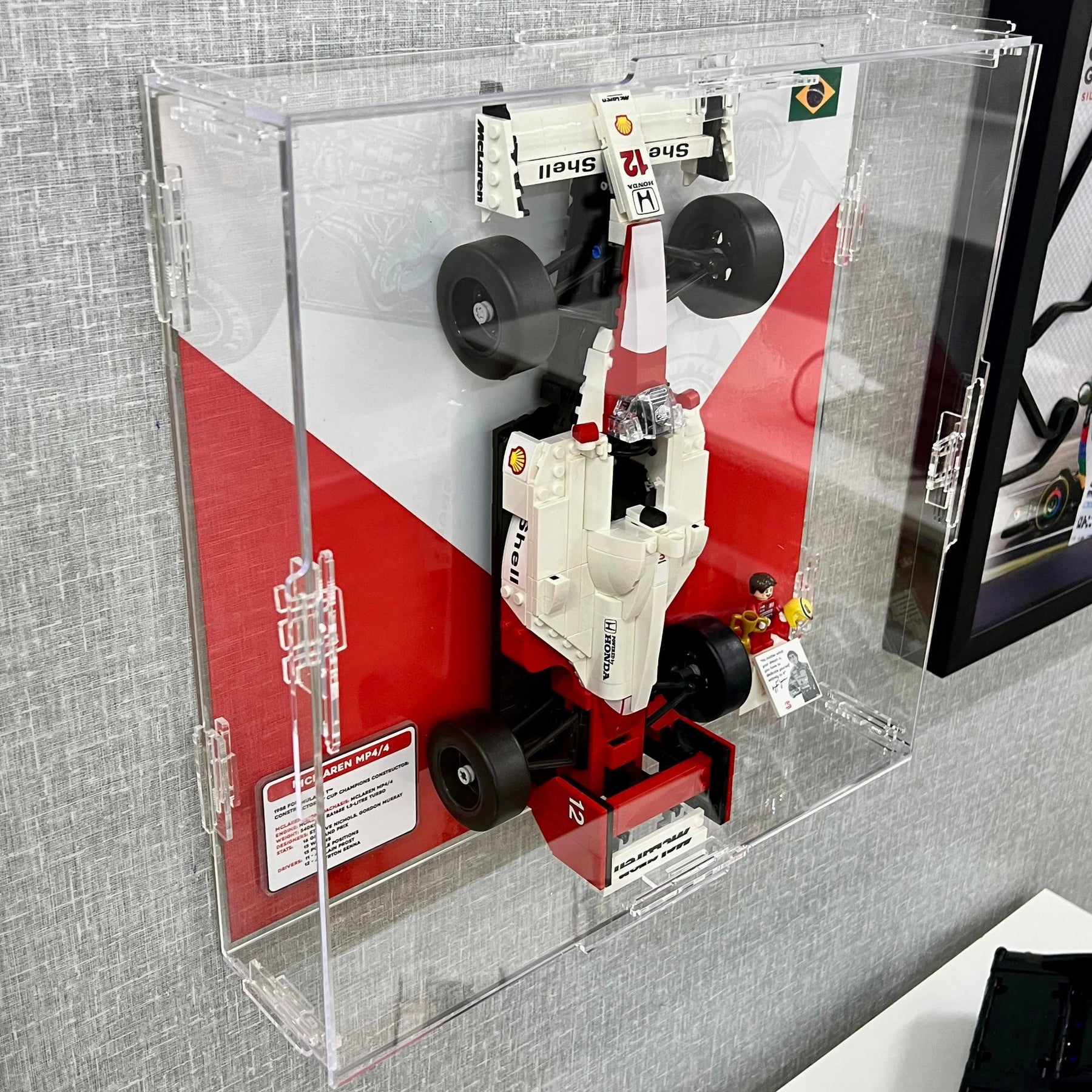 Expositor de Acrílico para a McLaren MP4 de Ayrton Senna