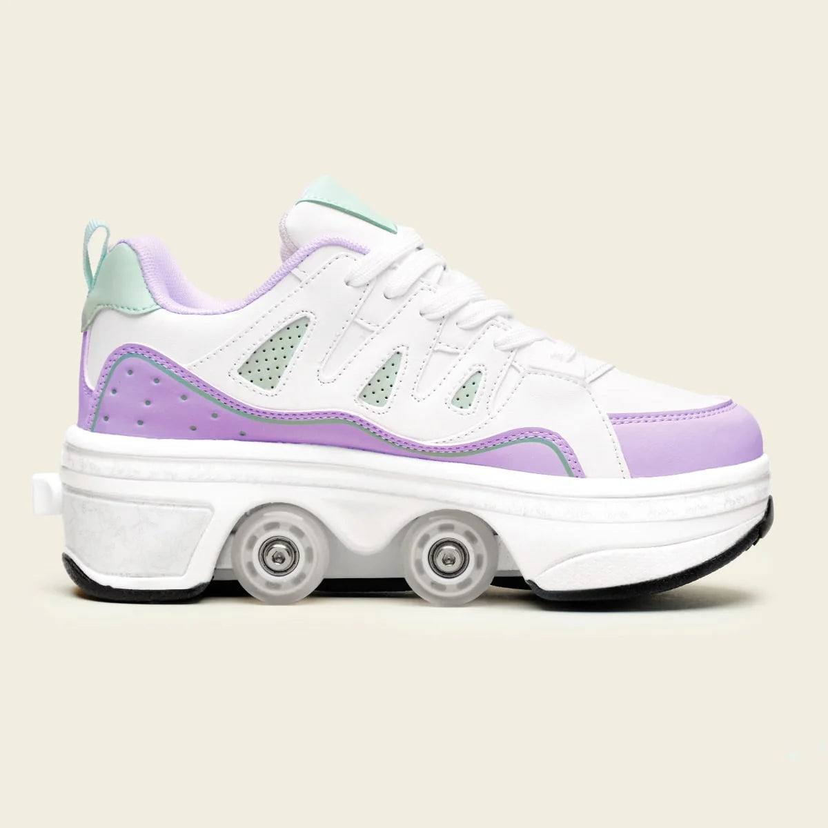 Tênis Patins Kids' Lumi - Menta Lilás