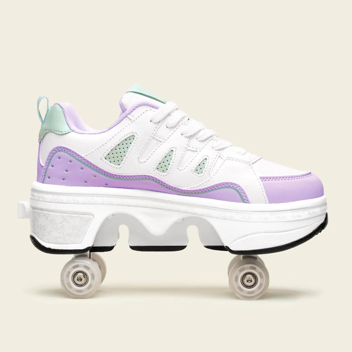 Tênis Patins Kids' Lumi - Menta Lilás