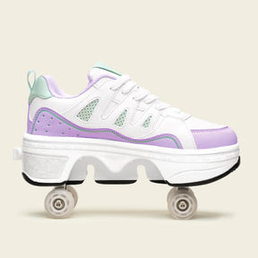 Tênis Patins Kids' Lumi - Menta Lilás
