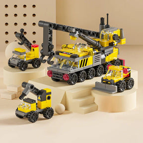 6 Carros de Construção em 1 (142 pçs)