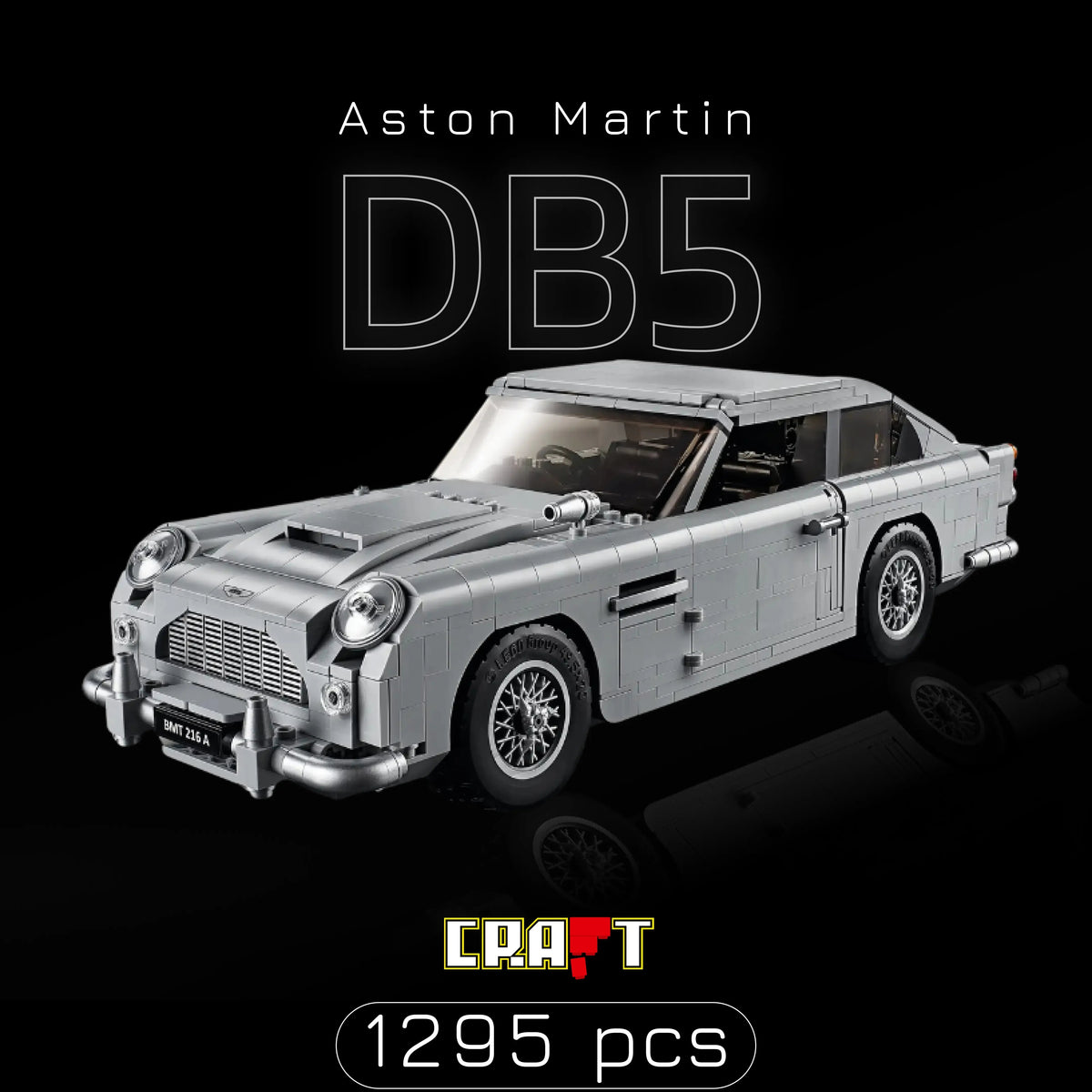 Aston Martin DB5 do James Bond "007" (1295 peças)