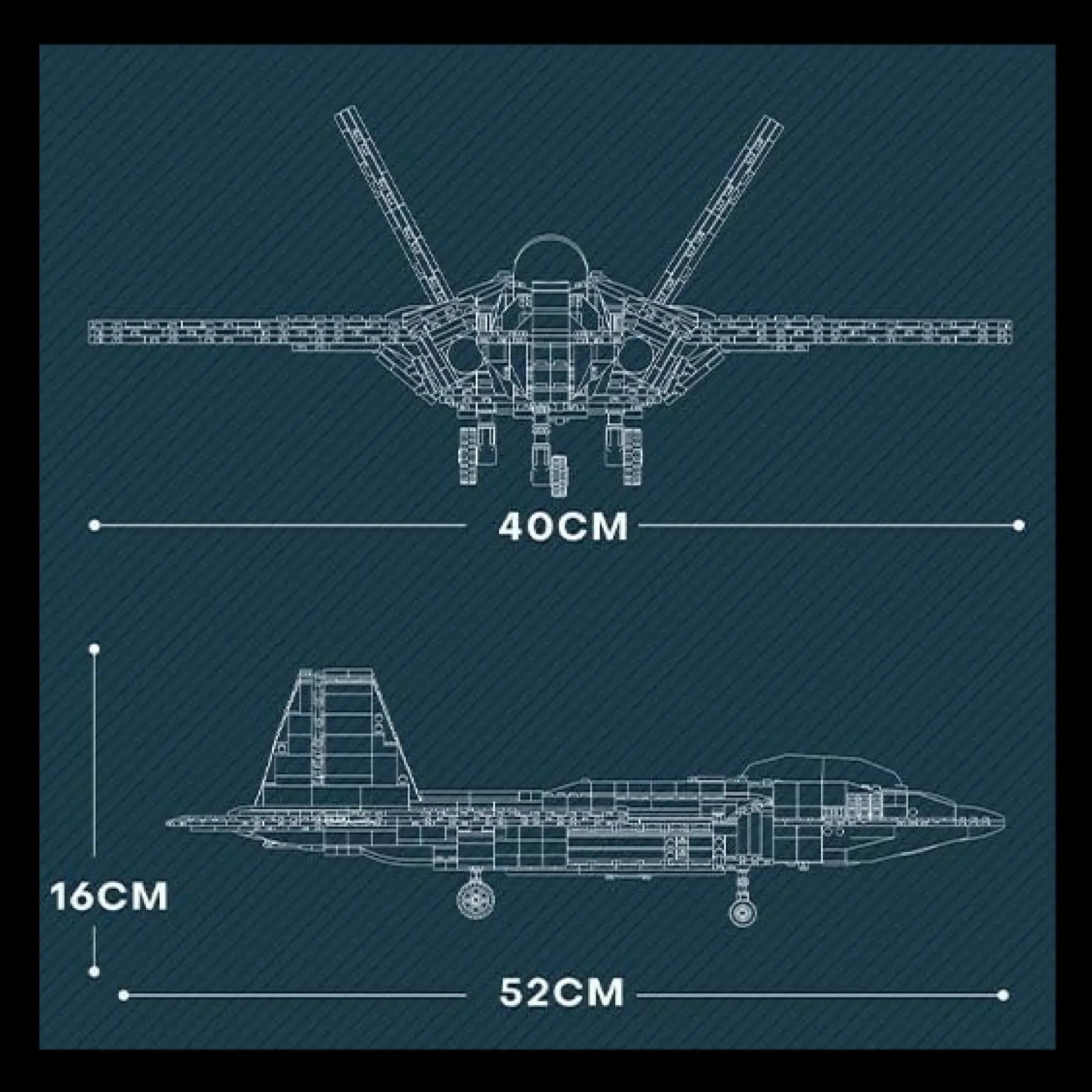 Caça F-22 (1837 pçs)