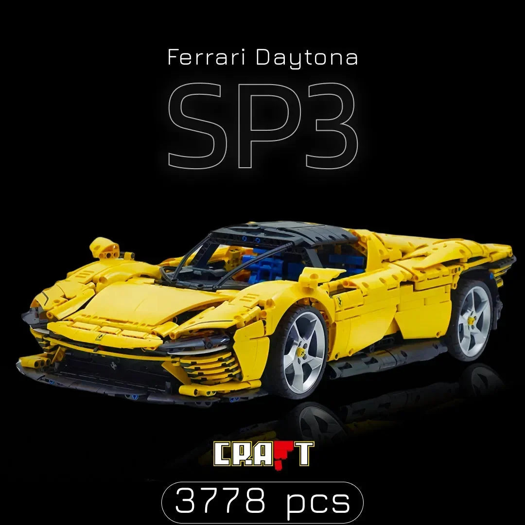 (43% OFF) Decore a sua sala com uma Poderosa Ferrari Daytona SP3 com 3778 peças!