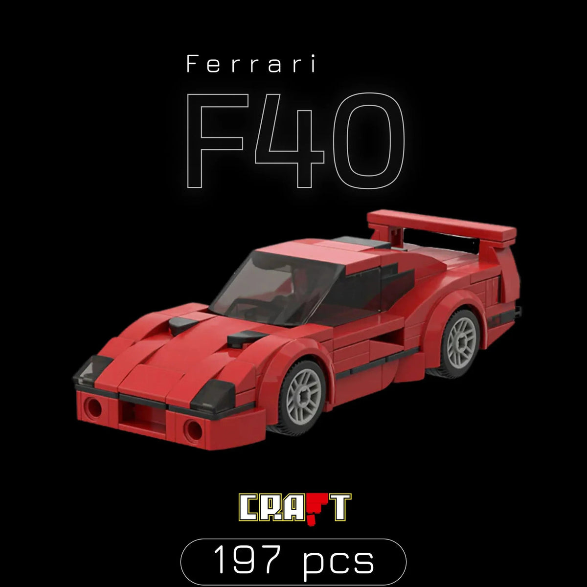 Ferrari F40 (197 peças)