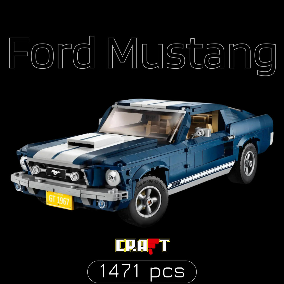 (51% OFF) Ford Mustang (1471 peças)