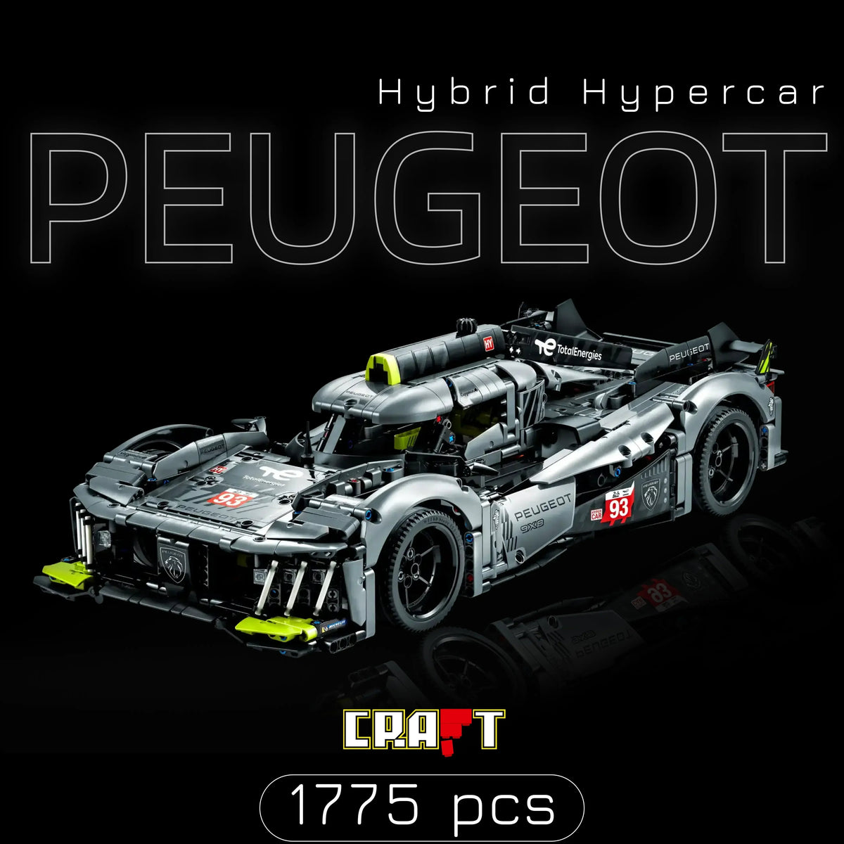 (72% OFF) Peugeot 9x8 - LeMan Hybrid Hypercar (1775 peças)