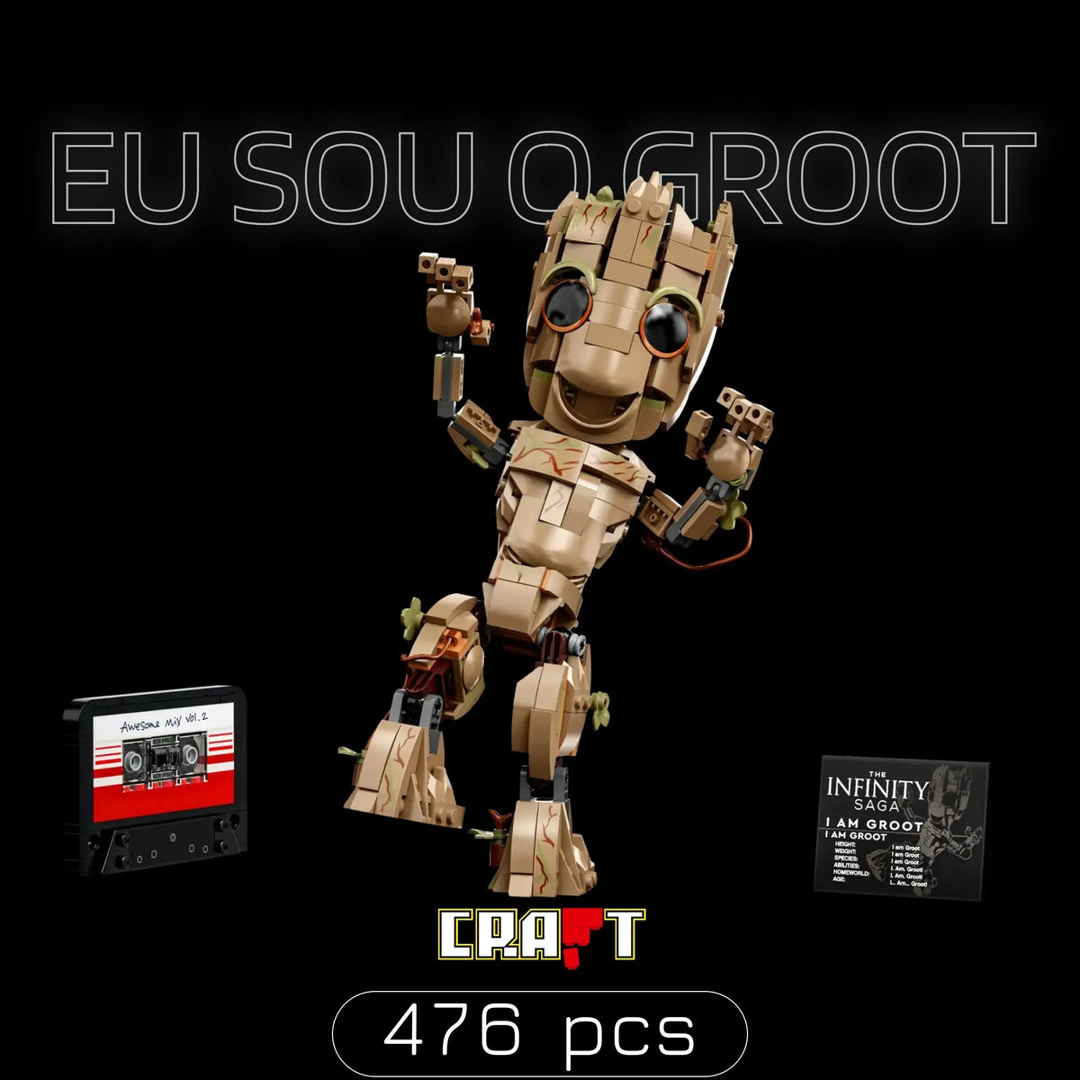 "Eu sou o Groot" (476 peças)