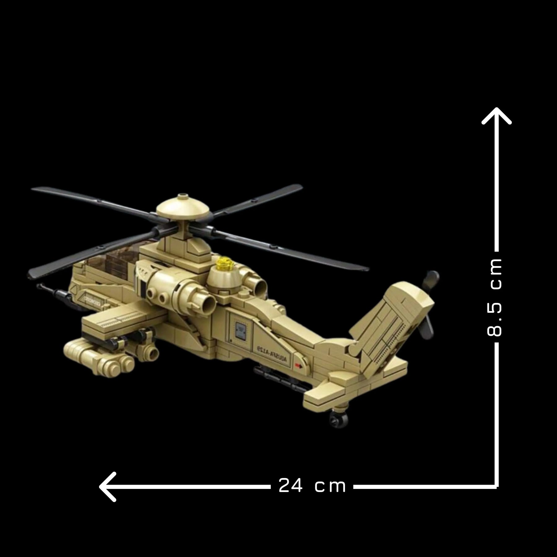 Helicóptero A129 Mangusta (242 peças)