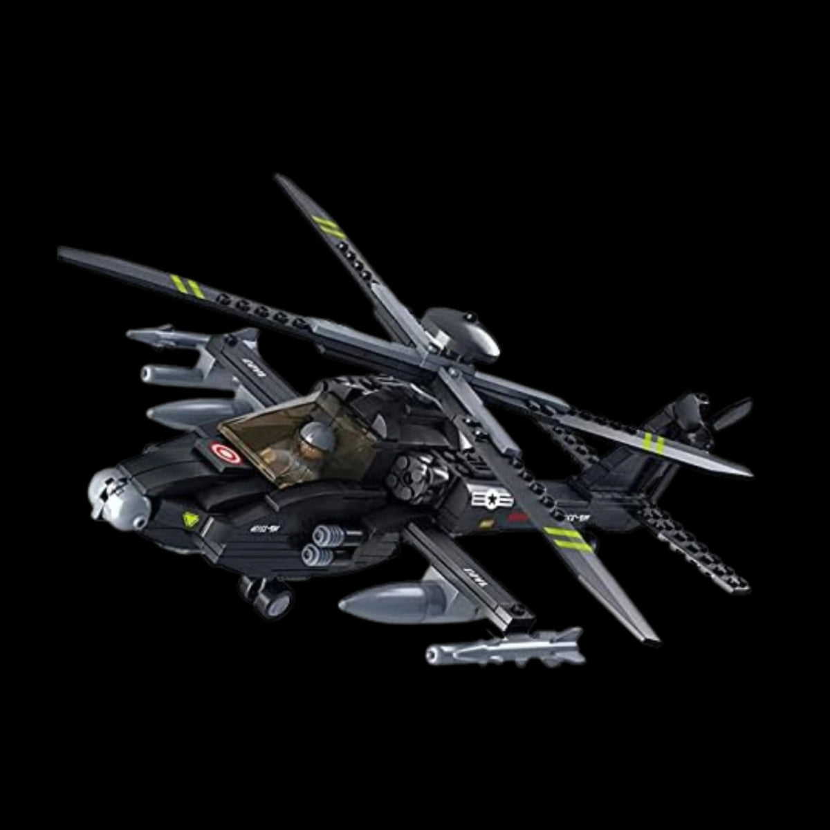 Helicóptero Boeing AH-64 Apache (293 peças)