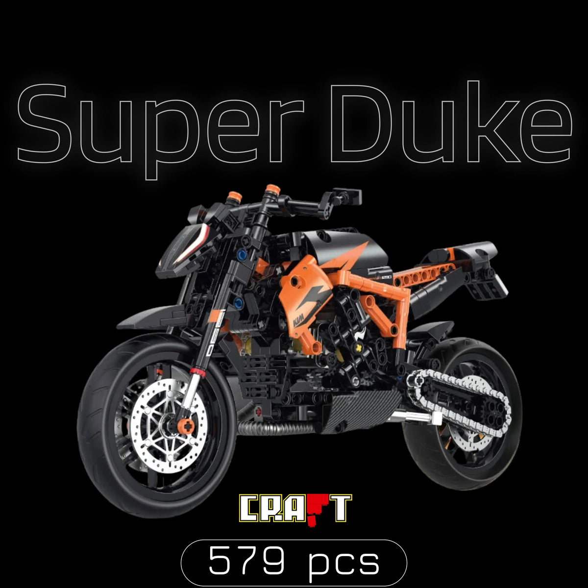 (75% OFF) KTM 1290 Super Duke (579 peças)