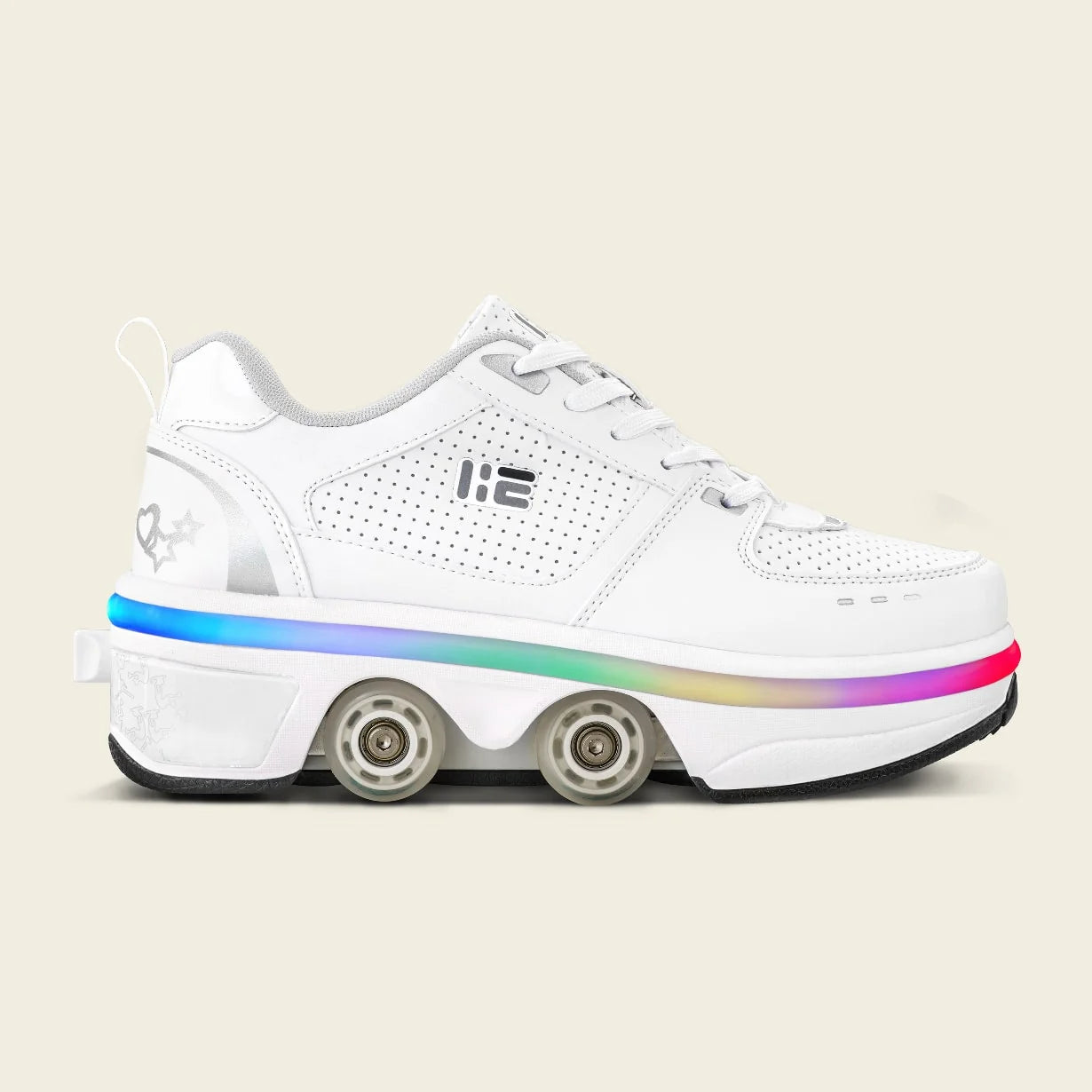 Tênis Patins Kids' Classic 2 em LED - Branco