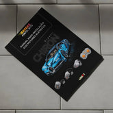 Manual para Turbinar a Bugatti Chiron Azul (3599 pcs)