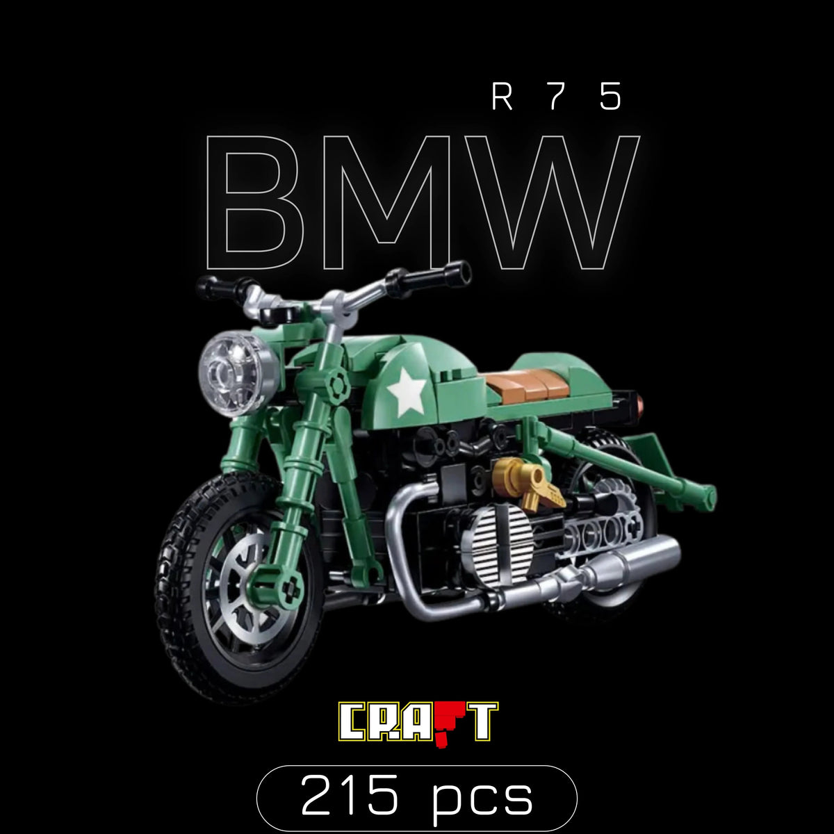 Moto BMW R75 (215 peças)