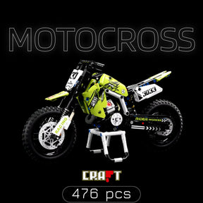 Moto de Motocross (476 peças)