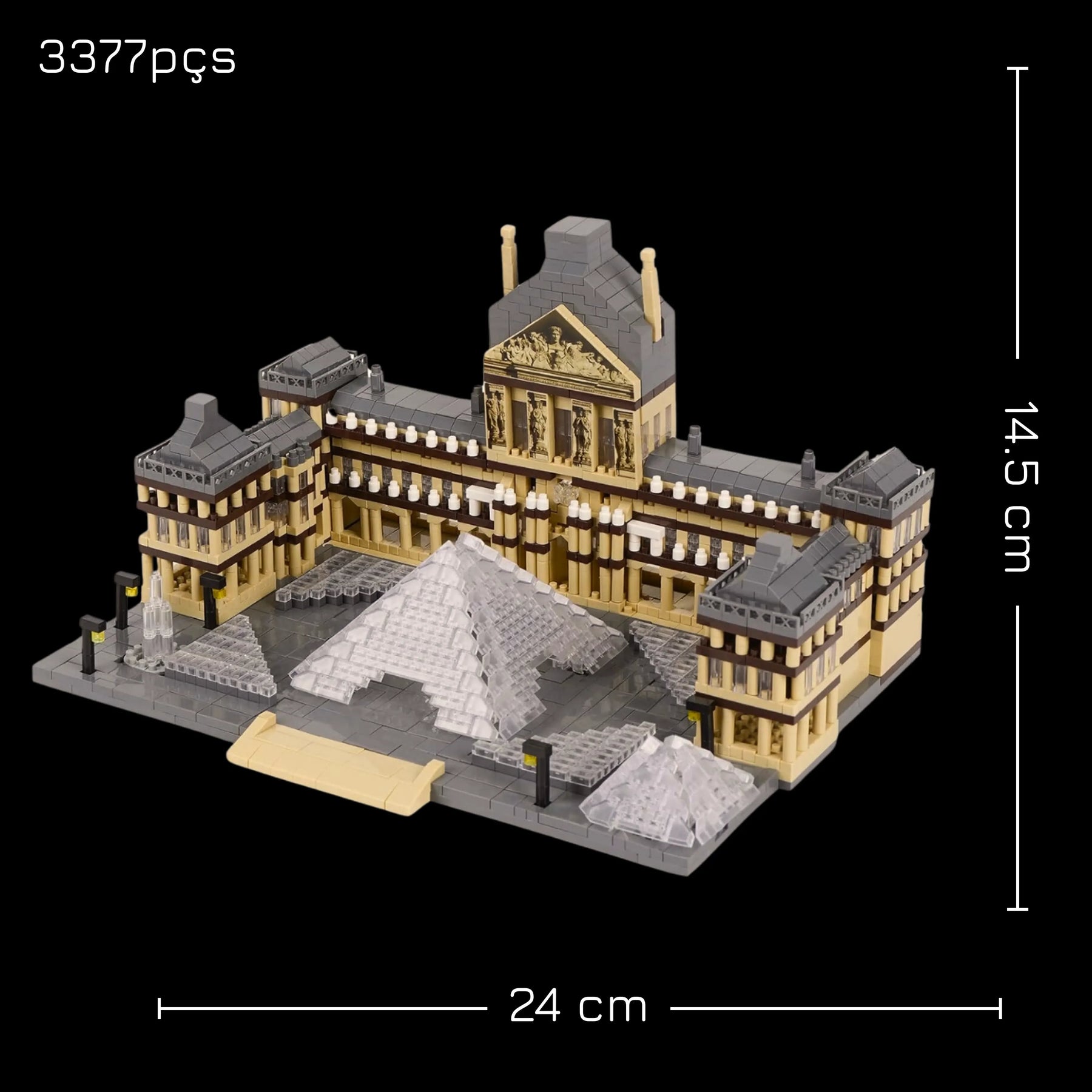 Museu do Louvre (3377 micro-peças)