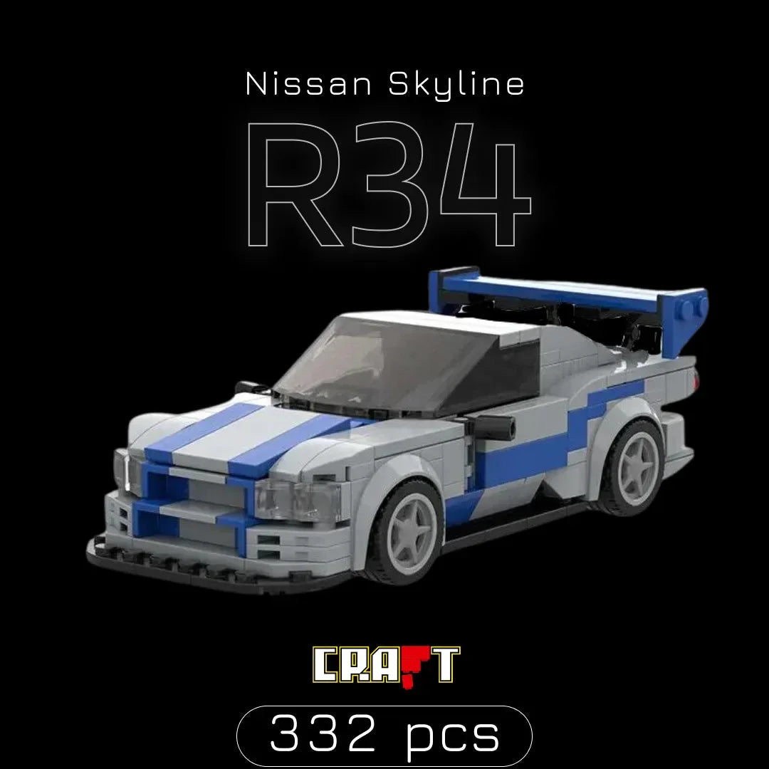 Nissan Skyline R34 (332 peças)
