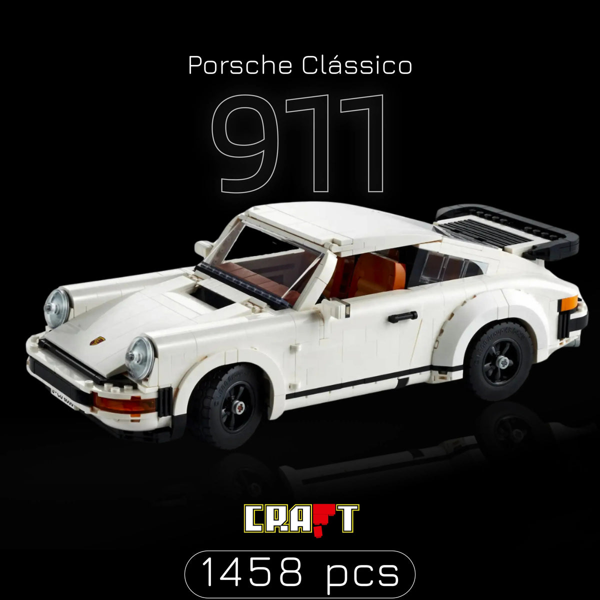 Porsche 911 Turbo ou Targa (1458 peças)