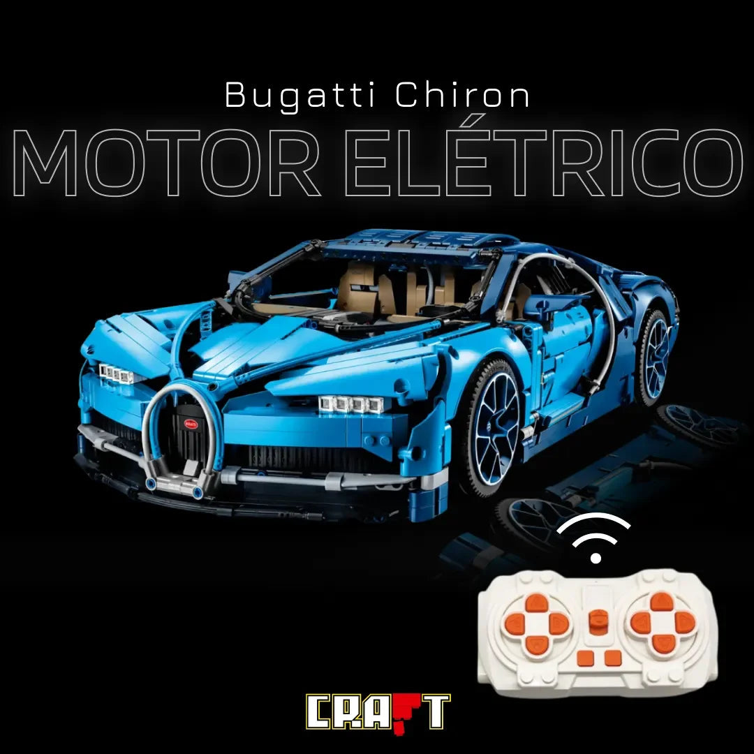 Super Kit Motor Elétrico para a Bugatti Chiron (3599 pcs)