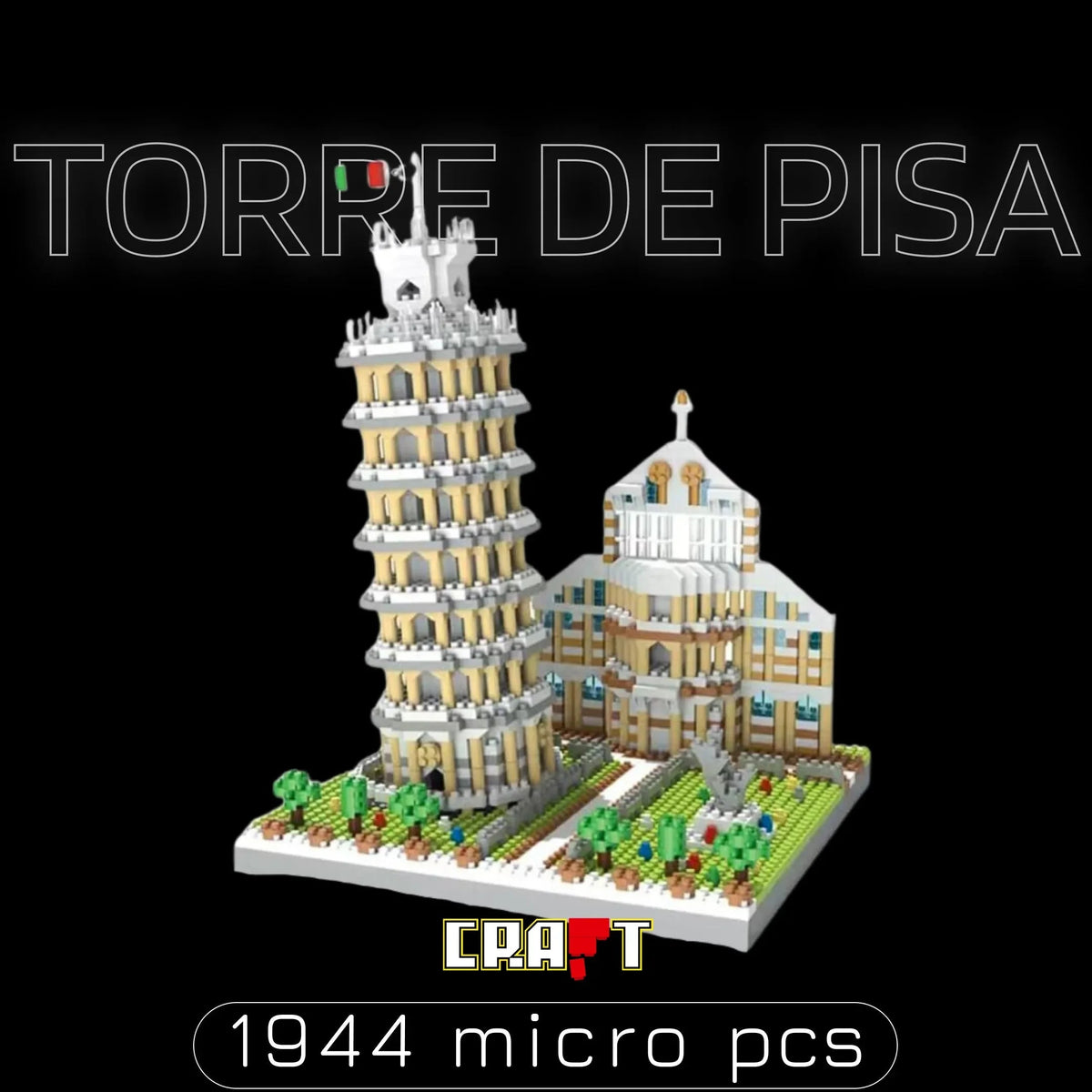 Torre de Pisa (1944 micro-peças)
