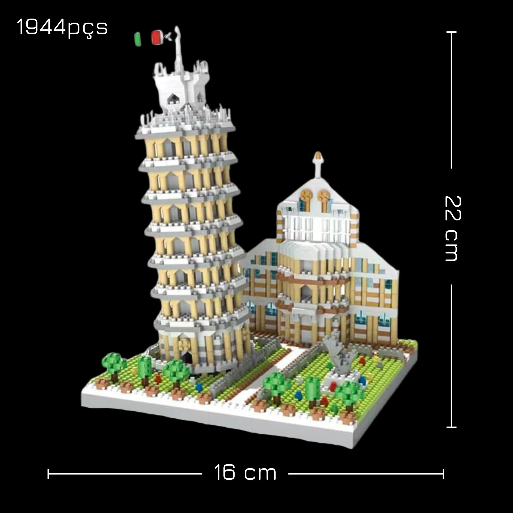 Torre de Pisa (1944 micro-peças)